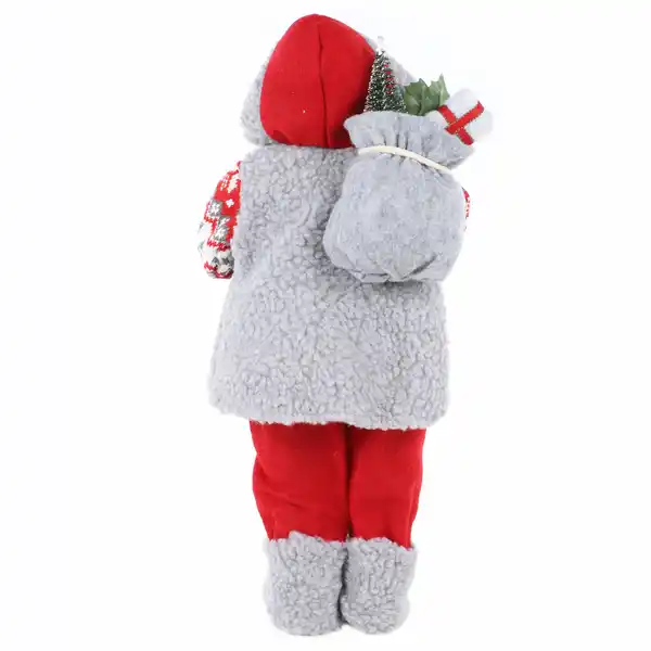 Bild 2 von Weihnachtsmann stehend ca.46cm Grau