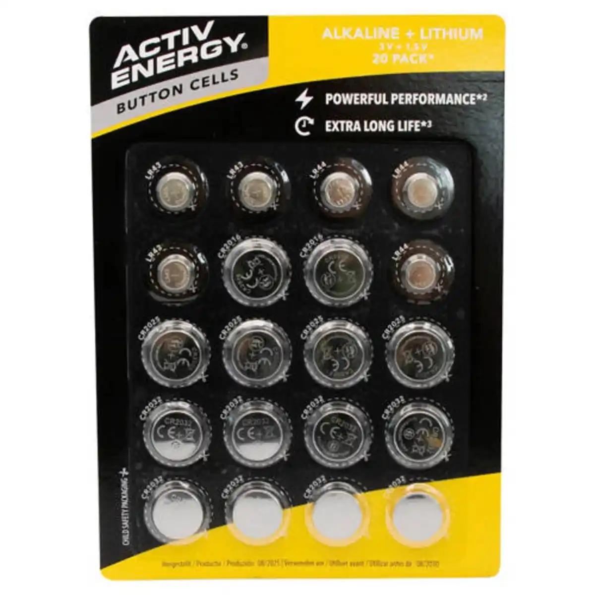 Bild 1 von ACTIV ENERGY Knopfzellen-Batterien