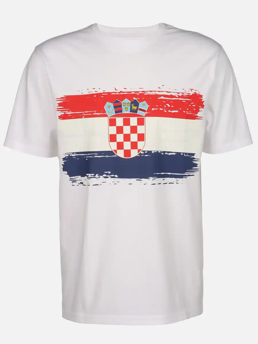 Bild 1 von Unisex Fan T-Shirt KROATIEN Weiß