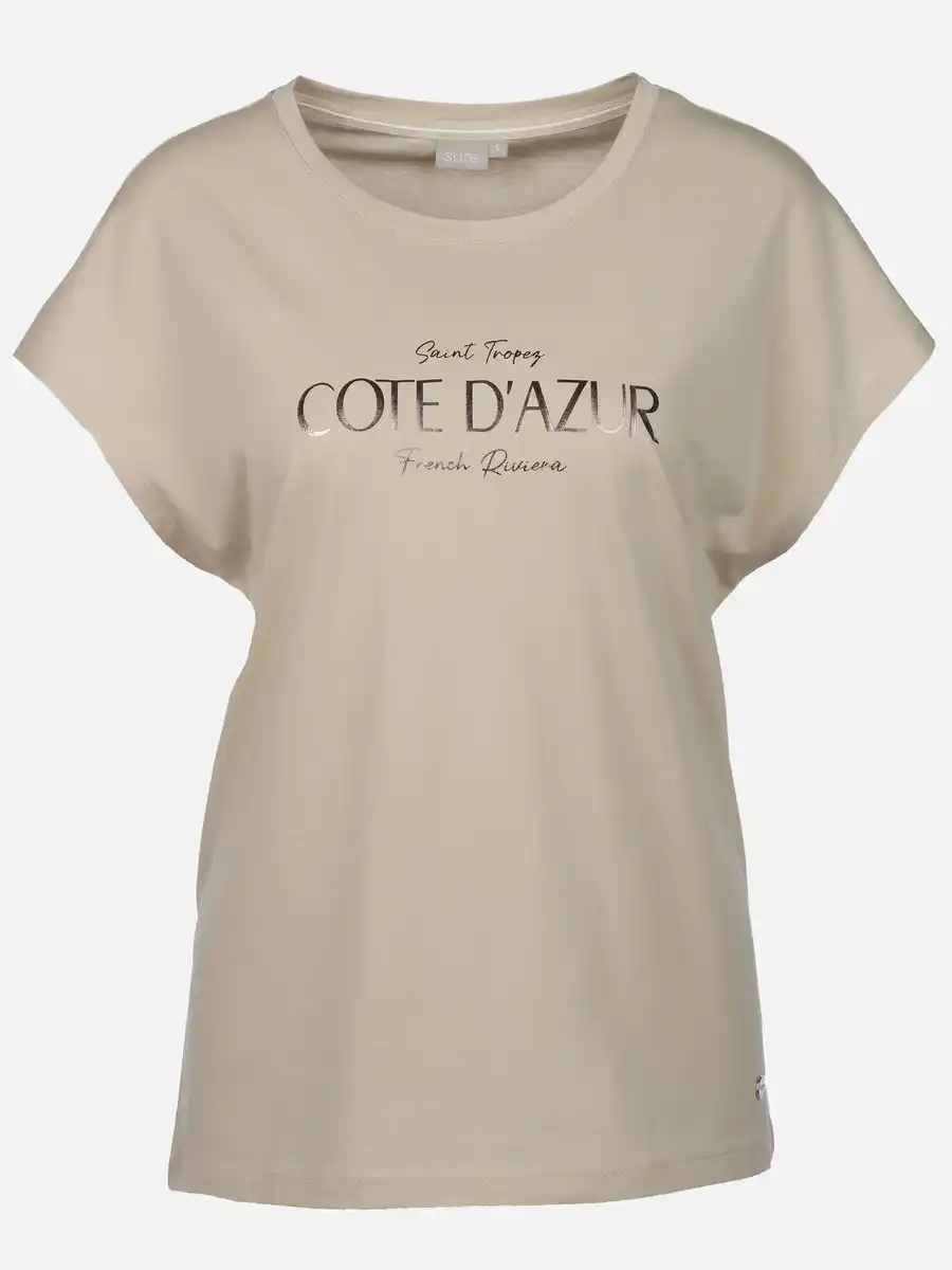 Bild 1 von Damen Shirt mit Folienprint Beige
