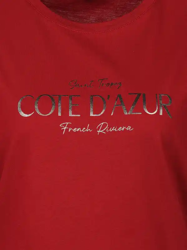 Bild 3 von Damen Shirt mit Folienprint Rot