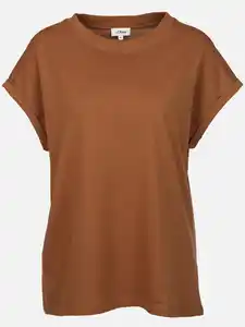 Damen Basic Shirt Braun