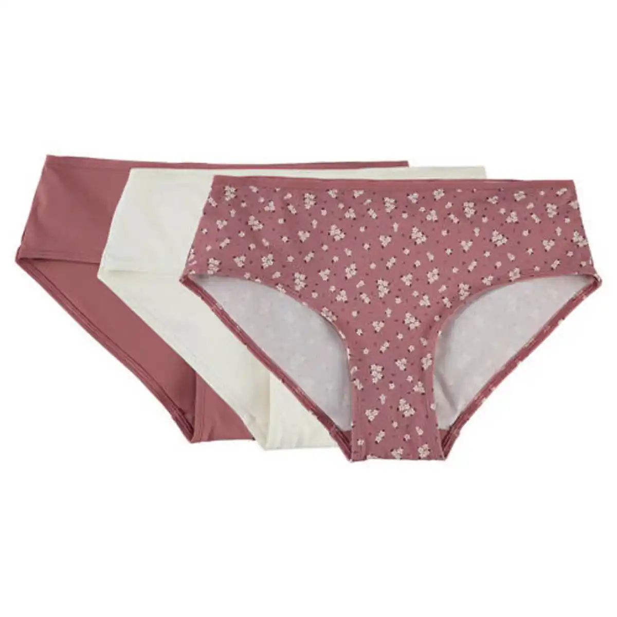 Bild 1 von UP2FASHION WOMEN Damen Slips 3er-Pack, AOP Rose, S 36/38