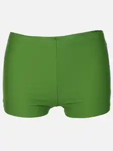 Damen Bikini Shorts unifarben Grün