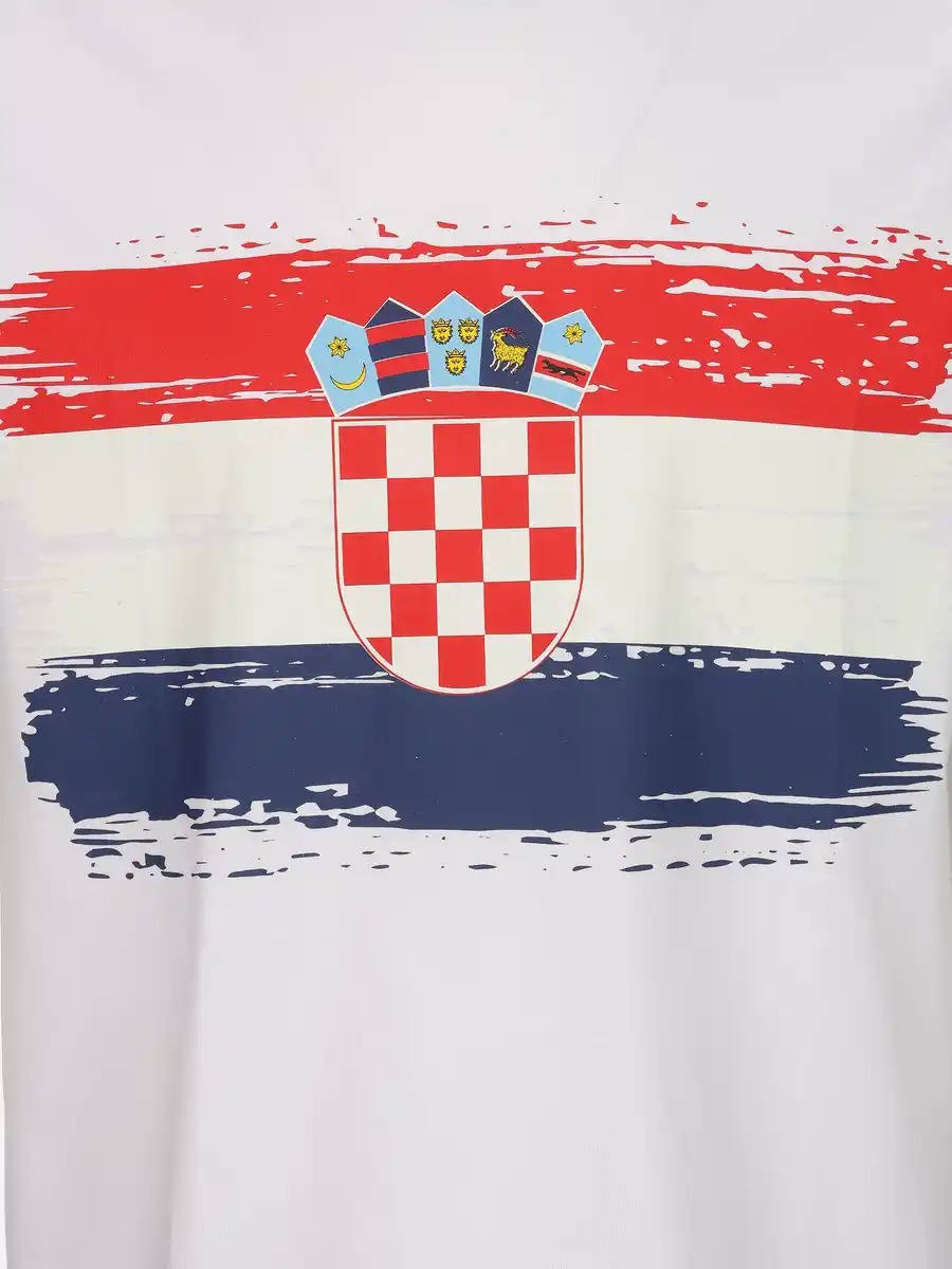 Bild 3 von Unisex Fan T-Shirt KROATIEN Weiß