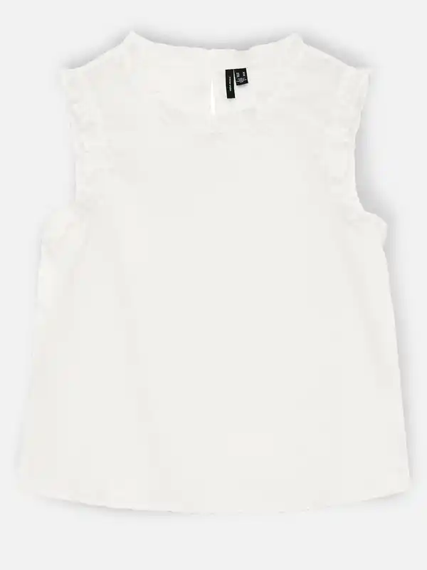 Bild 2 von Vero Moda VMTRINE SL TOP WVN NO Top Weiß