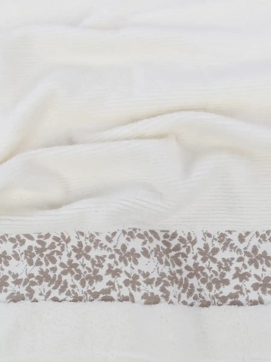 Bild 2 von Handtuch mit Bordüre 50x100cm Weiß