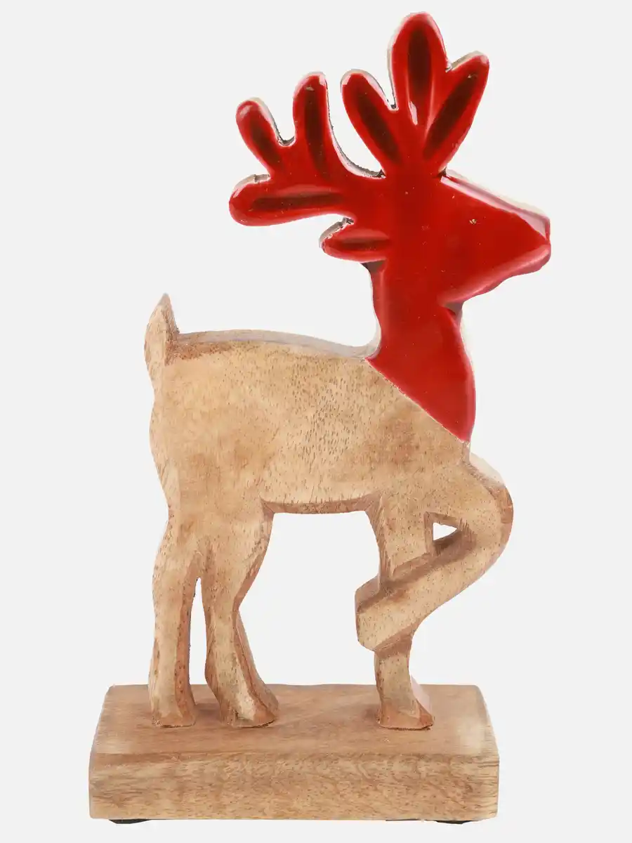 Bild 1 von Rentier aus Holz, 20cm Braun