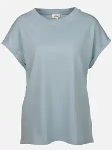 Damen Basic Shirt Blau