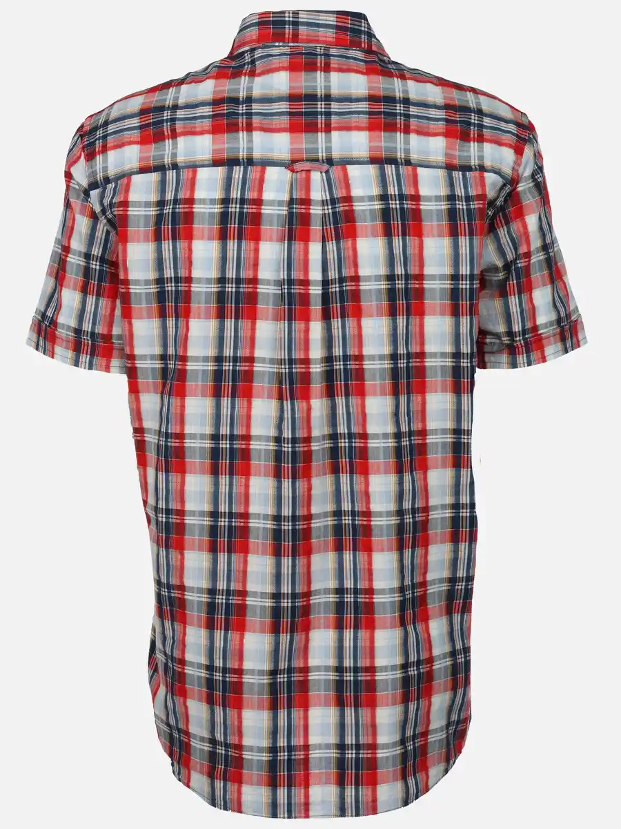 Bild 2 von Herren Kurzarmhemd mit Karos Rot