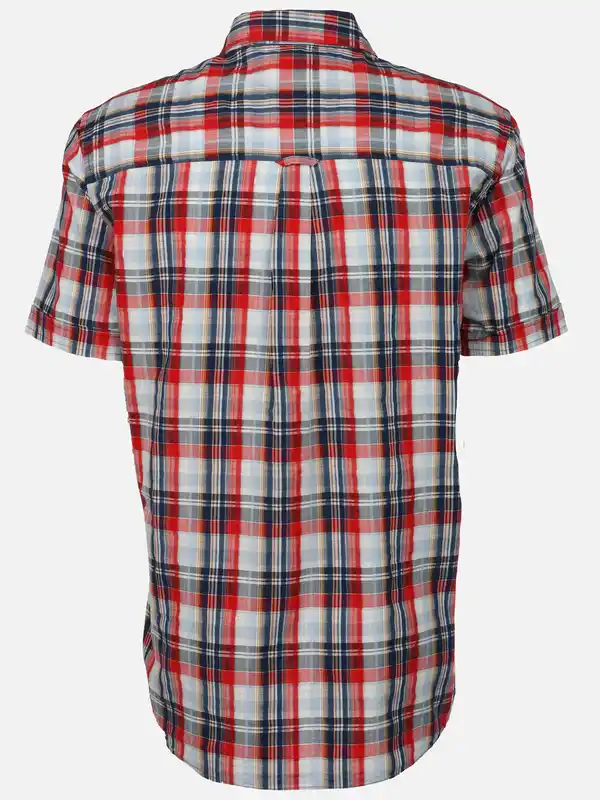 Bild 2 von Herren Kurzarmhemd mit Karos Rot