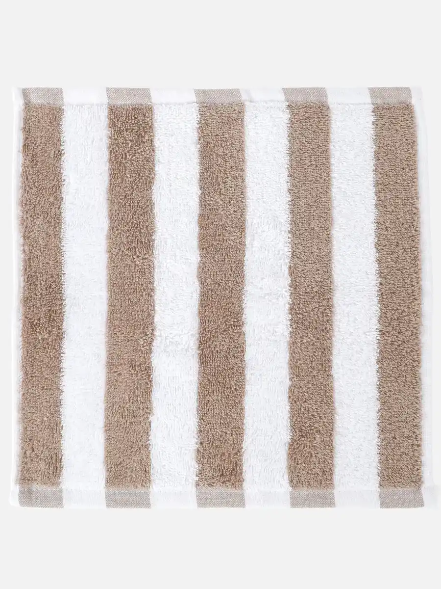 Bild 1 von Gesichtstuch gestreift 30x30cm Beige