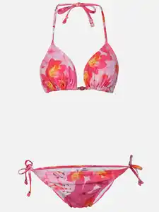 Damen Bikini mit Zierperlen Rot