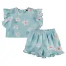 Bild 1 von LILY & DAN Kinder-/Kleinkinder gewebtes Set, Blau Blume, 98/104
