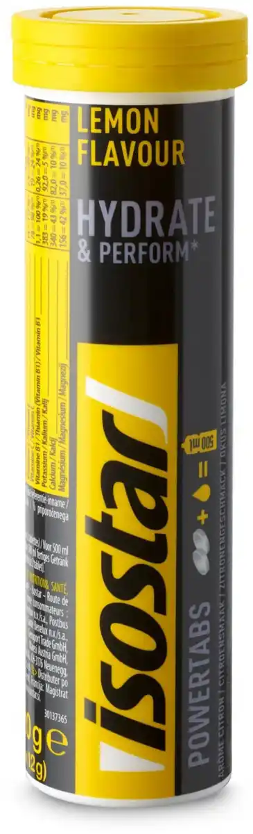 Bild 1 von isostar Powertabs Hydrate & Perform Lemon Flavour, 120 g