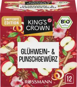 KING'S CROWN Bio Glühwein- & Punschgewürz, 24 g