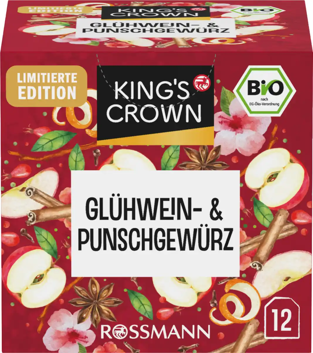 Bild 1 von KING'S CROWN Bio Glühwein- & Punschgewürz, 24 g