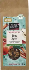 KING'S CROWN Bio Früchtetee Zimt Apfel, 85 g