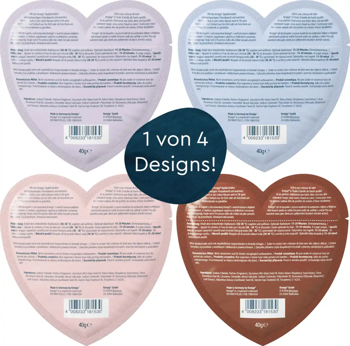 Bild 3 von Kneipp Mixed Box Heart Satchets Badekristalle, 40 g