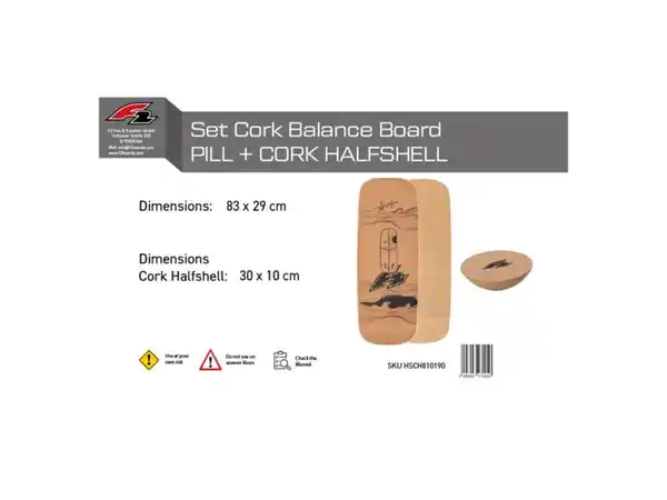 Bild 2 von F2 Cork Balanceboard »Pill«, mit Korkhalbkugel