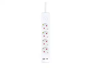 TRONIC® Steckdosenleiste 4-fach mit USB