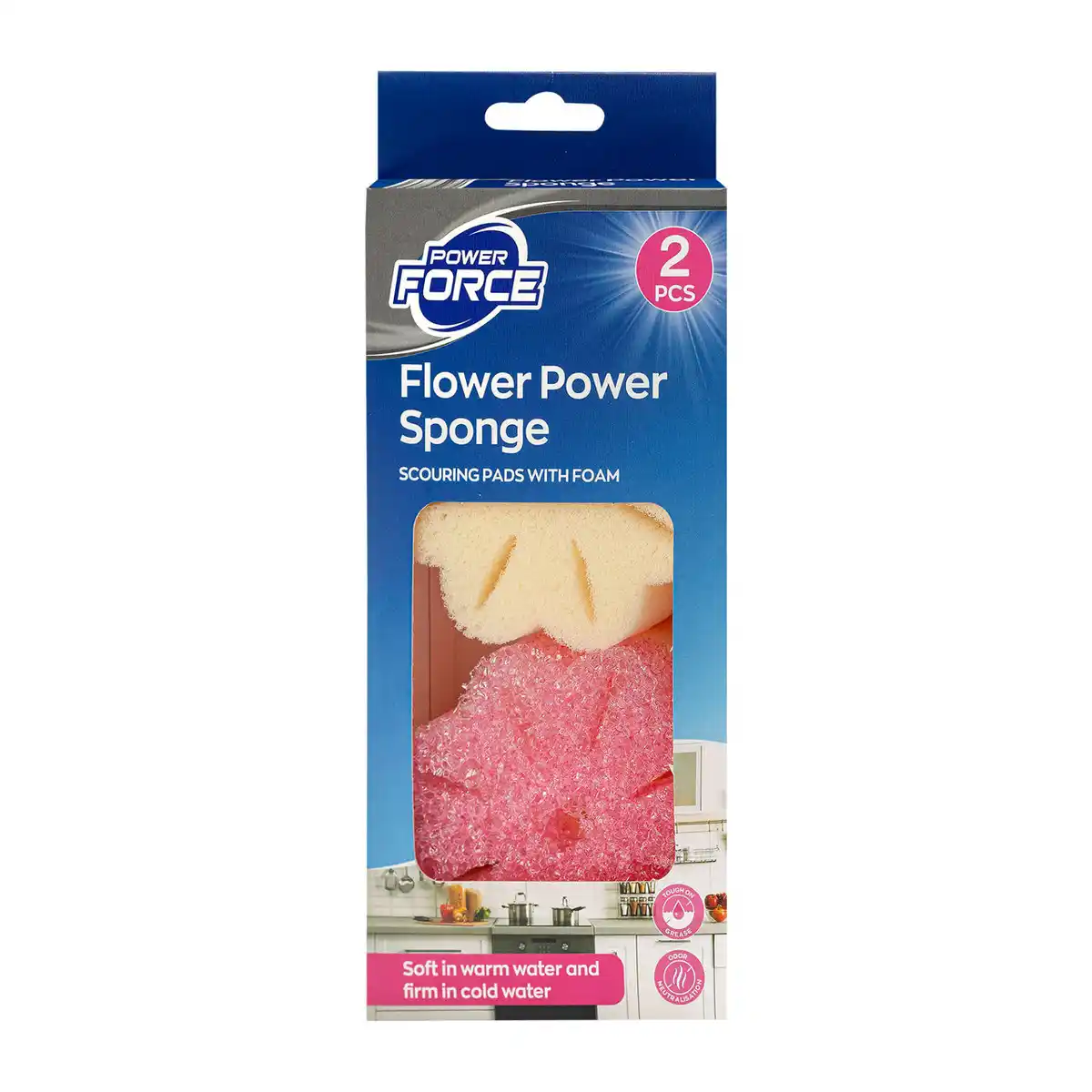 Bild 1 von POWER FORCE Scheuerschwamm in Blumenform