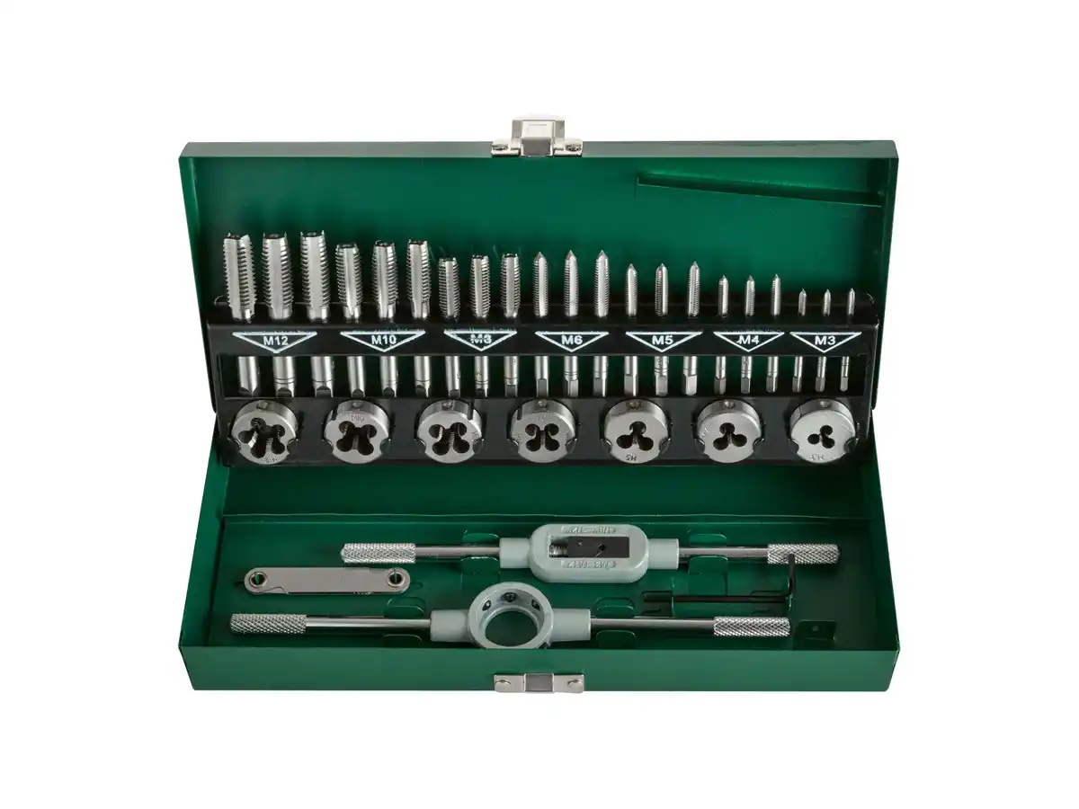 Bild 4 von PARKSIDE® Gewindebohrer-/ Schneideisen-Set, 32-teilig