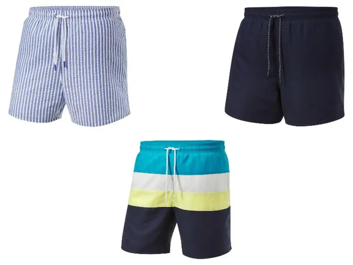 Bild 1 von CRIVIT Herren Badeshorts mit Innenhose aus Netz-Qualität