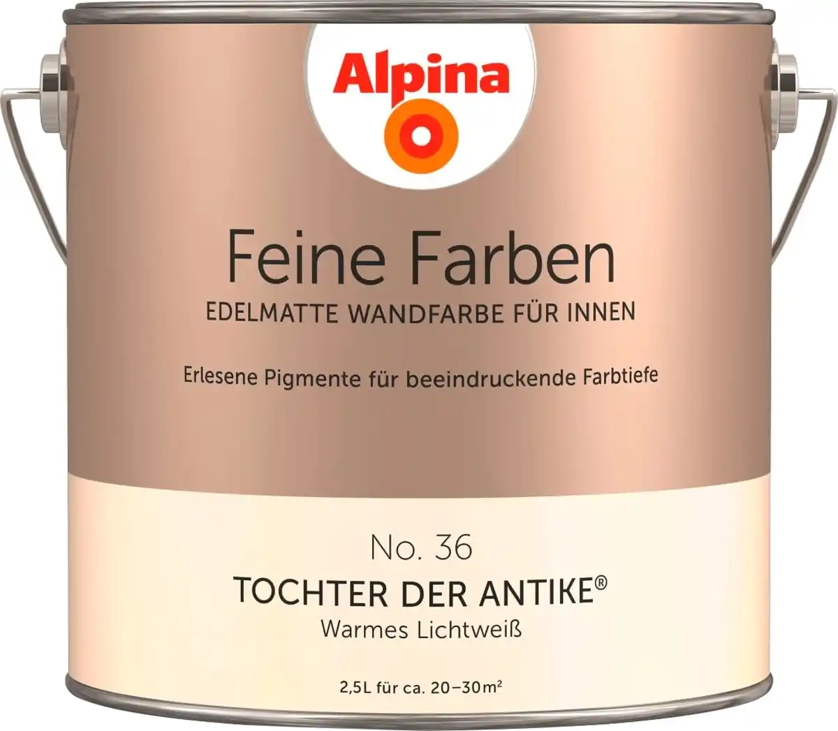 Bild 1 von Alpina Feine Farben Wandfarbe No. 36 Tochter der Antike - warmes lichtweiß 2,5 L