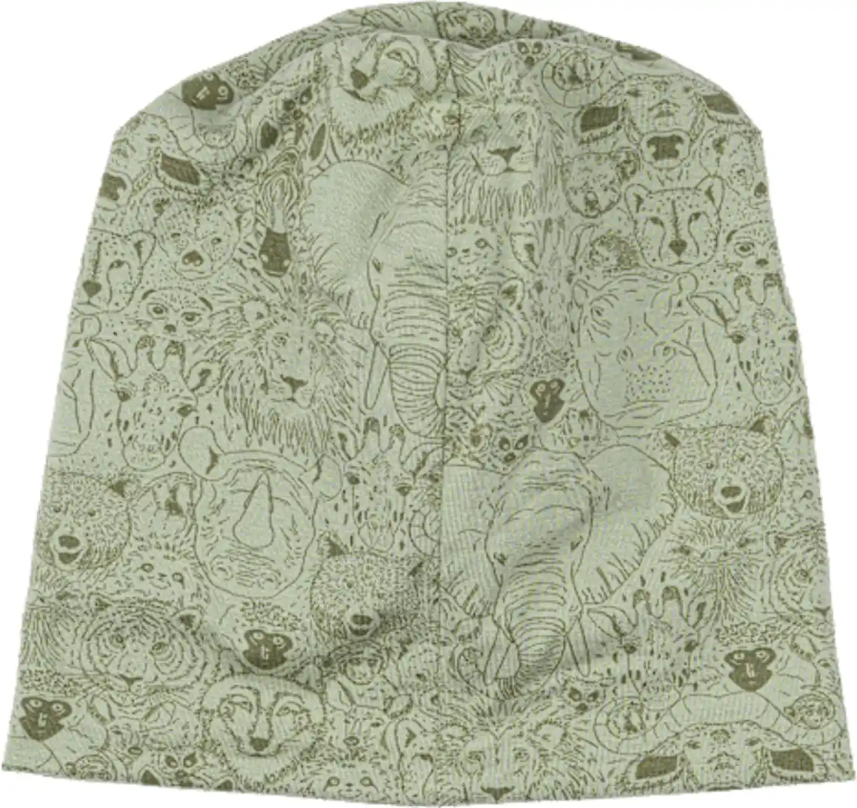 Bild 2 von Mikk-Line Mütze mit Tier-Muster, grün, Gr. 86/92, 1 St