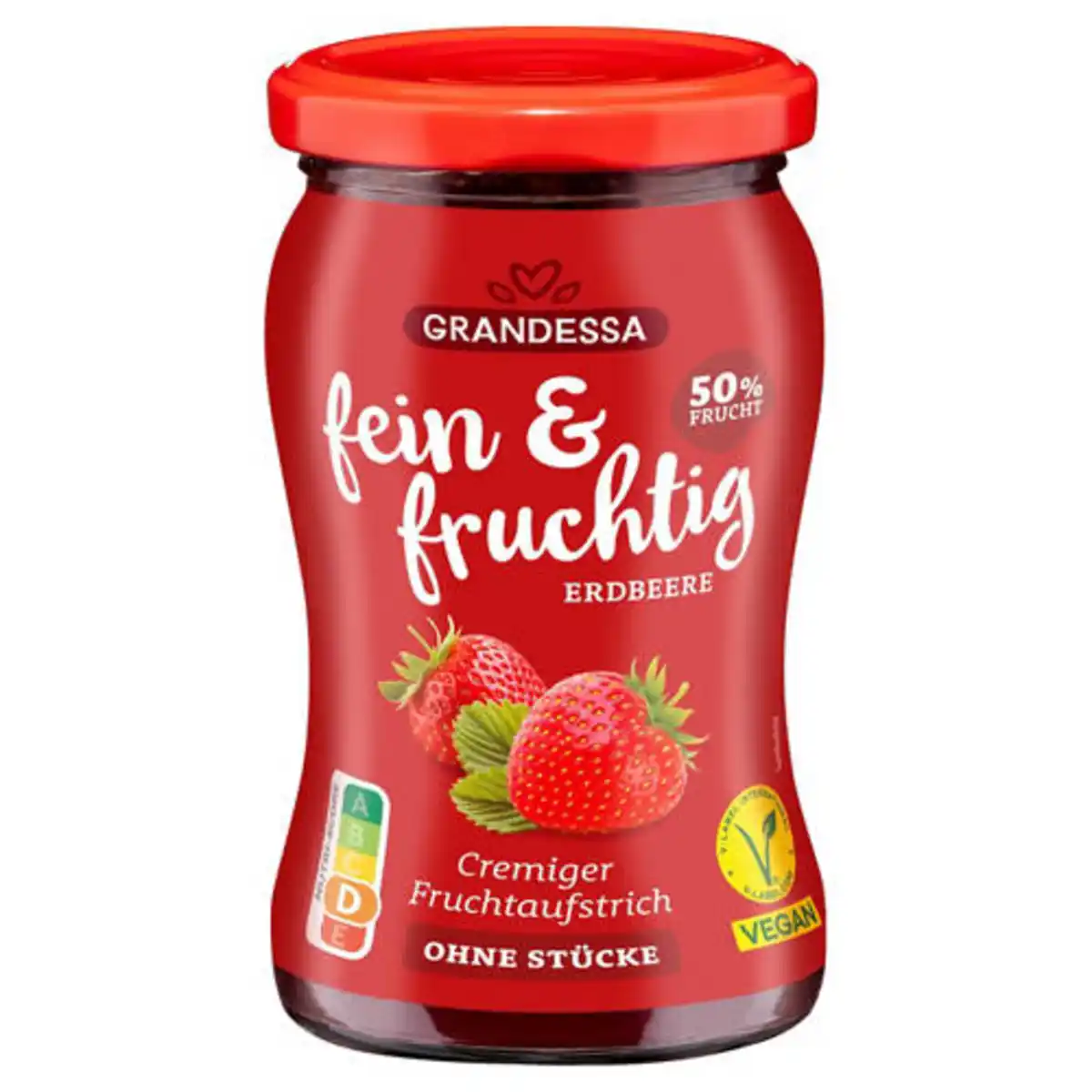 Bild 1 von GRANDESSA Fruchtaufstrich Fein & Fruchtig 300 g, Erdbeere