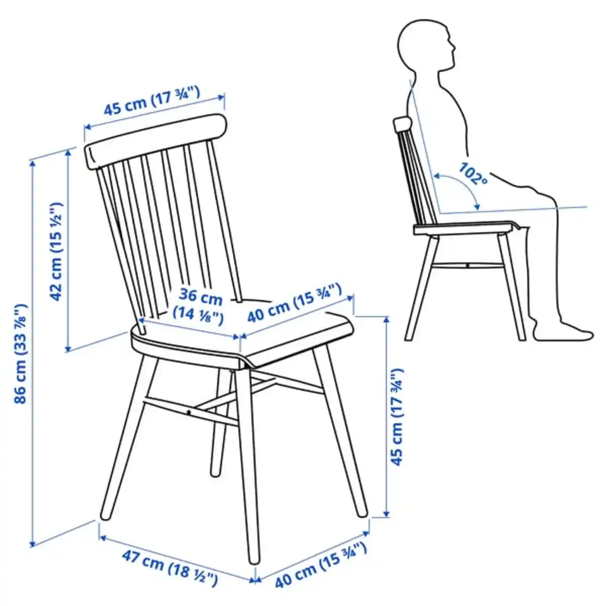 Bild 3 von IKEA PS 2026 / HÖGVED Tisch und 4 Stühle, grün/Kiefer, 96 cm