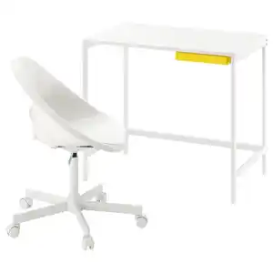 ENKROKEN / LOBERGET Schreibtisch und Stuhl, weiß