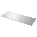 Bild 1 von SÄLJAN Maßarbeitsplatte, aluminiumfarben/Laminat, 63.6-125x3.8 cm