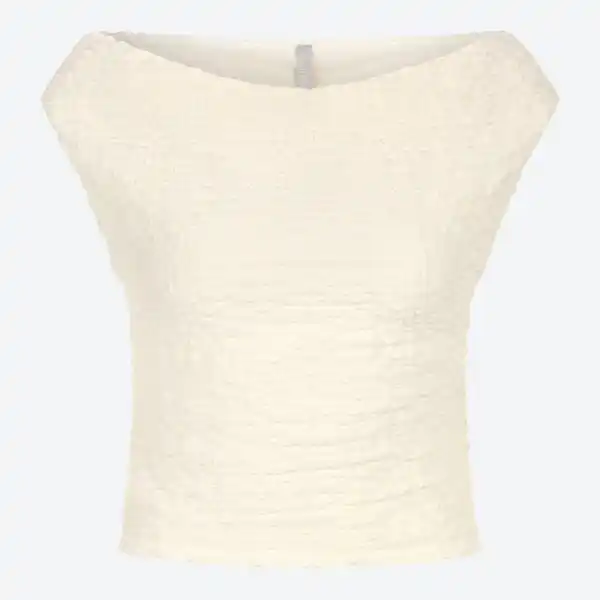 Bild 3 von Damen-T-Shirt mit Crepe-Struktur