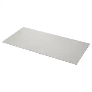 LOCKEBO Maßarbeitsplatte, hellgrau Betonmuster/Glaskomposit, 1 m²x2.0 cm