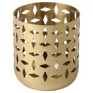 GOKVÄLLÅ Teelichthalter, goldfarben, 8 cm