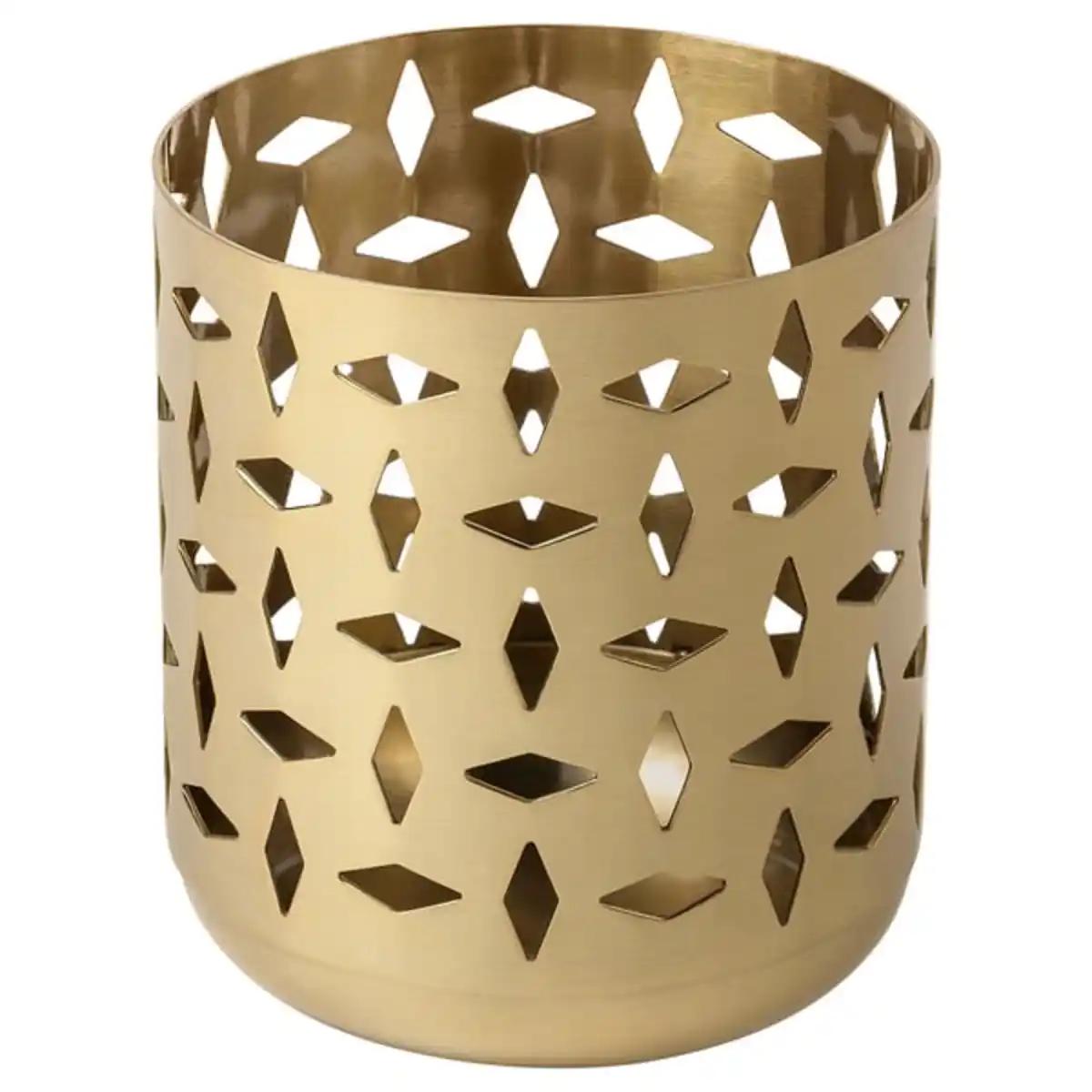 Bild 1 von GOKVÄLLÅ Teelichthalter, goldfarben, 8 cm