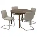 Bild 1 von SKANSNÄS / LUSTEBO Tisch und 4 Stühle, braun Buche/Viarp beige/braun, 115/170 cm