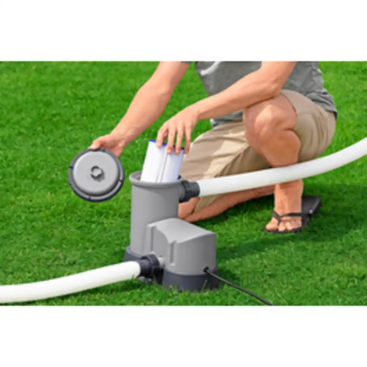 Bild 2 von BESTWAY Pool »Steel Pro MAX™«, BxH: 488 x 122 cm, Aufstellbecken, mit Kartuschenfilteranlage