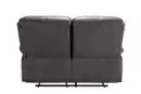 Bild 3 von 3tlg. Relaxsofa-Set mit Relaxfunktionen in Lederoptik - Grau