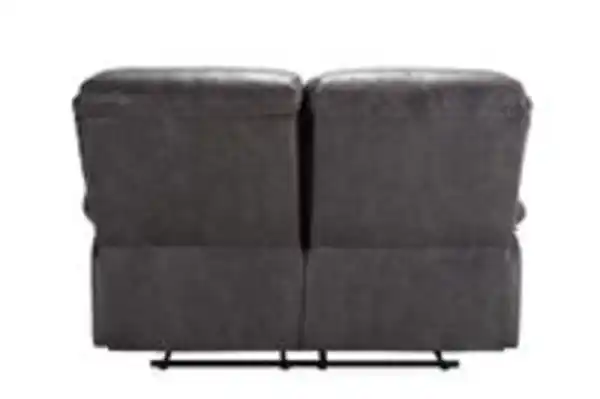 Bild 3 von 3tlg. Relaxsofa-Set mit Relaxfunktionen in Lederoptik - Grau