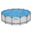 Bild 1 von Bestway Aufstellpool 'Steel Pro MAX' Komplett-Set lichtgrau Ø 427 x 107 cm
