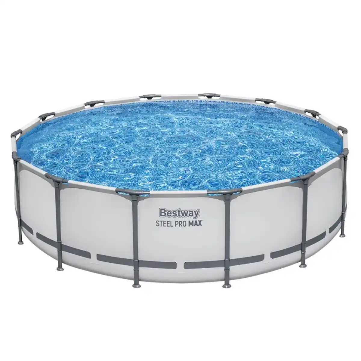 Bild 1 von Bestway Aufstellpool 'Steel Pro MAX' Komplett-Set lichtgrau Ø 427 x 107 cm