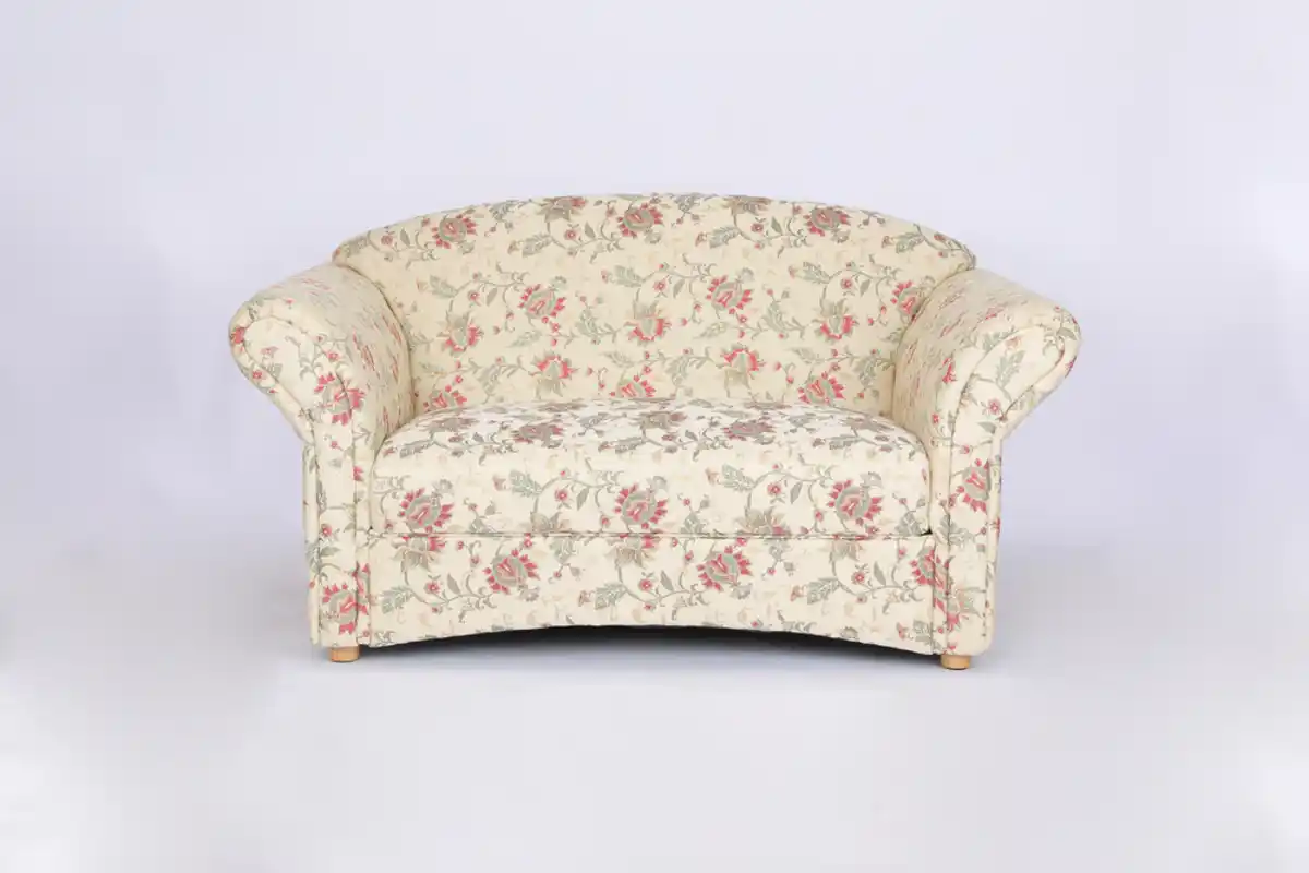Bild 1 von 2-Sitzer Sofa Loretta, ca. 153 x 83 x 85 cm – Blumenmuster