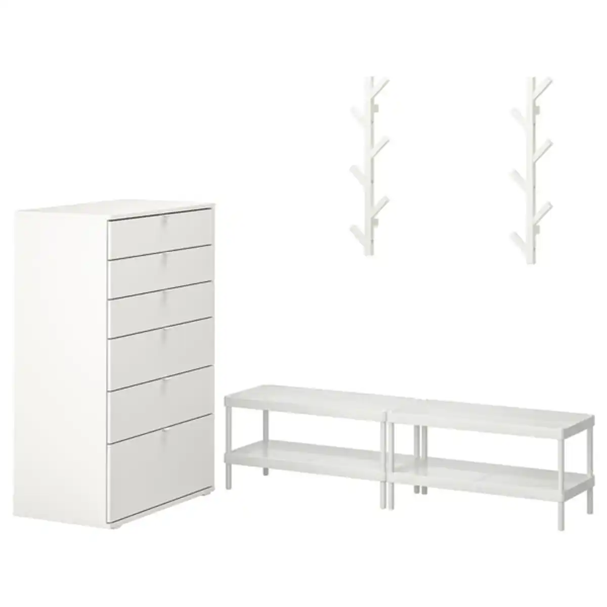 Bild 1 von MACKAPÄR / VIHALS Flur-Set, 5-tlg., weiß