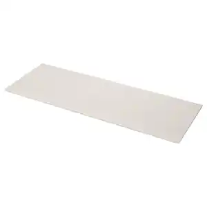MÖCKLARP Maßarbeitsplatte, mattiert elfenbeinweiß/Steinmuster Porzellankomposit, 1 m²x2.0 cm