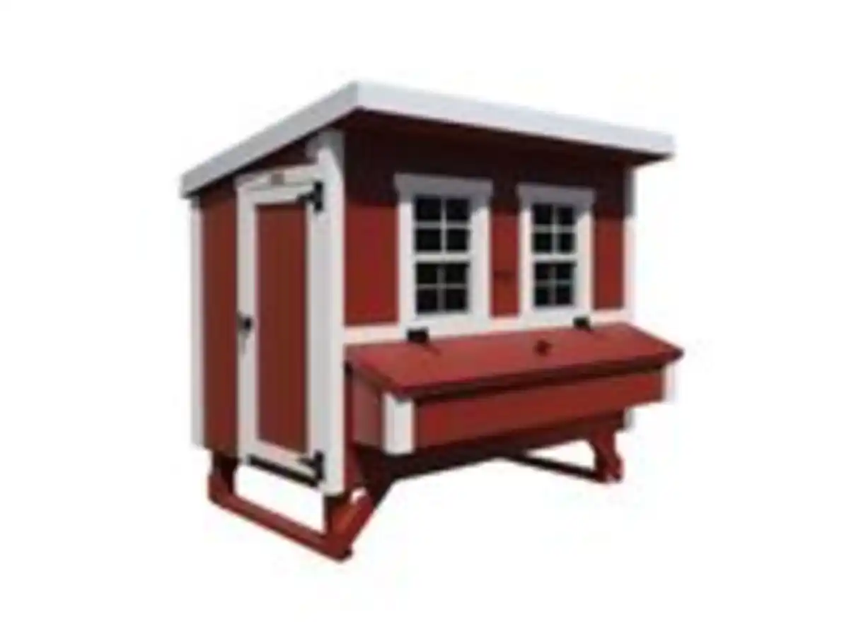 Bild 3 von Großer Hühnerstall EZ Chicken Home 2,85m² Rot hergestellt in EU