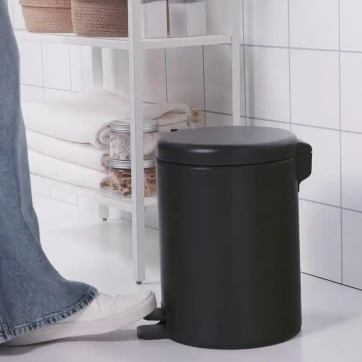 Bild 2 von STENTRAPPA Treteimer, anthrazit, 9 l