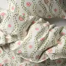 Bild 3 von FYRISVIDE Bettwäsche-Set, 2-teilig, weiß/Blumenmuster, 155x220/80x80 cm